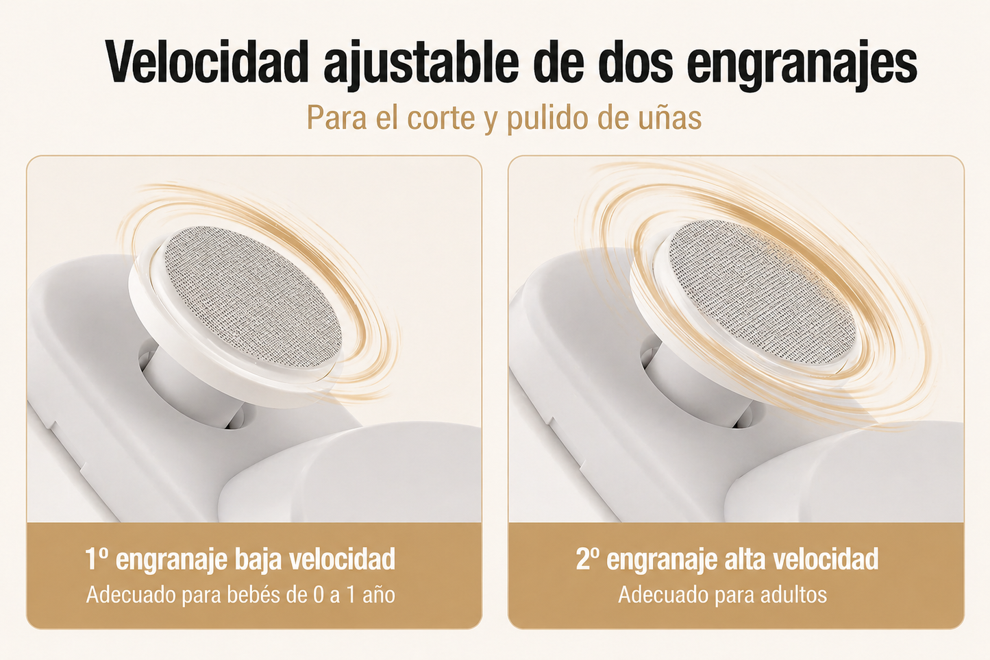 Cortauñas eléctrico 3 en 1